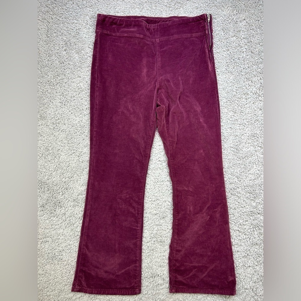 Free People Pants Womens Small Jayde Cord High Rise Mulberry Purple Boho Flare